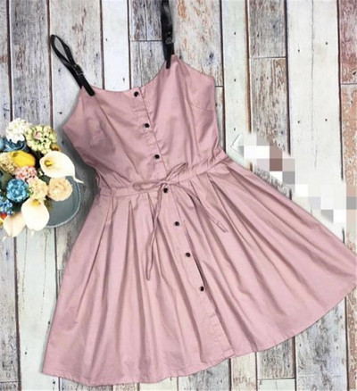 Lezser női ruha bőr pántokkal több színben