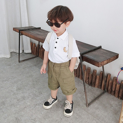 Gyermek póló fiúknak négy színben hímzéssel