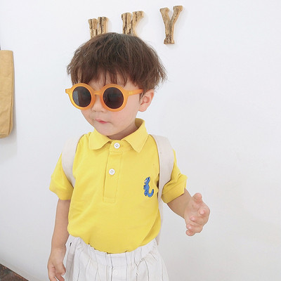 Gyermek póló fiúknak négy színben hímzéssel