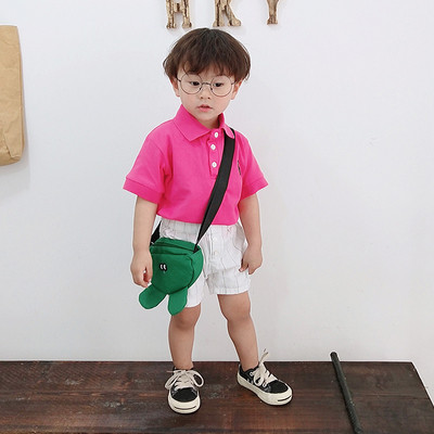 Gyermek póló fiúknak négy színben hímzéssel