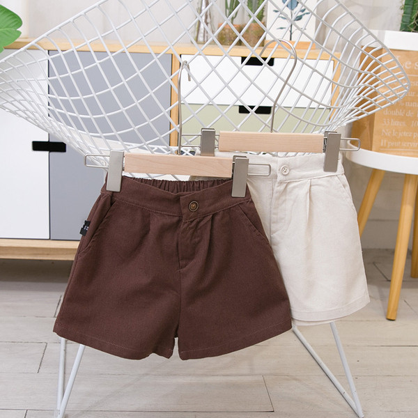 Zsebekkel ellátott gyerek rövidnadrág két színben - fiúknak