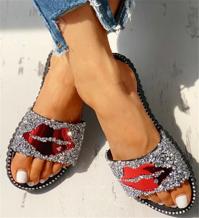 Papuci casual dama cu pietre in trei culori