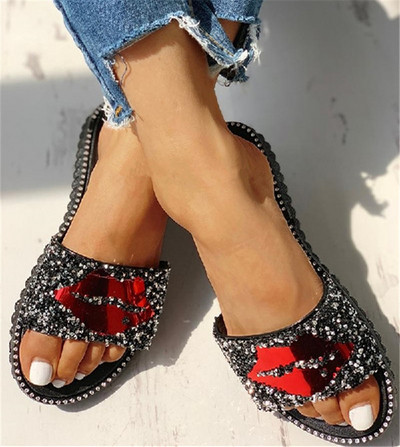 Papuci casual dama cu pietre in trei culori