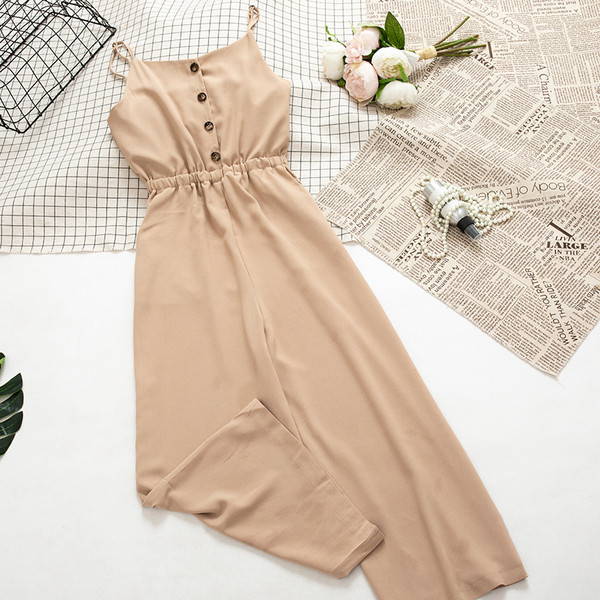 Stílusos női overall vékony pántokkal, több színben