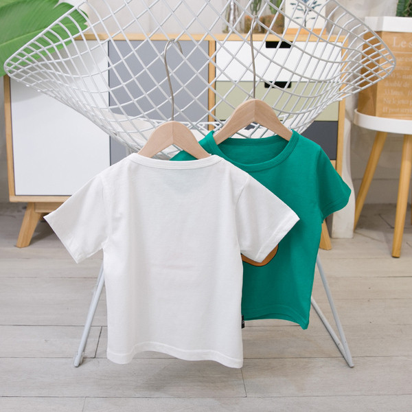 Lezser gyerek póló fiúknak két színben O-nyakkal