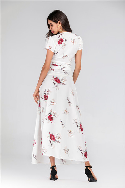 Modern női nyári szett két részből, virágmintával