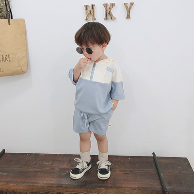 Μοντέρνο παιδικό σετ παντελόνι και μπλούζα σε δύο χρώματα