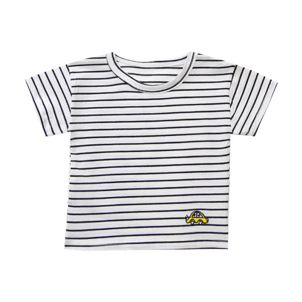 Нов модел детска тениска за момчета с О-образно деколте