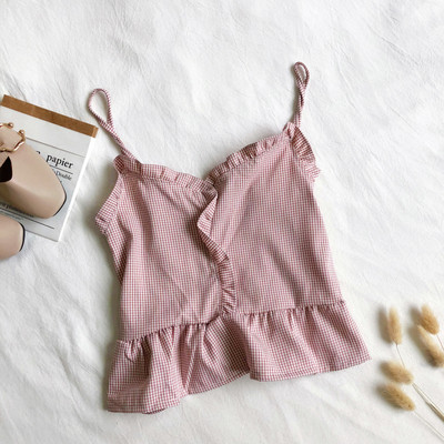 Maieu elegant de damă cu bretele subțiri în mai multe culori