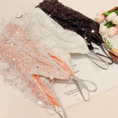 Flitterdíszítésű női felső, három színben