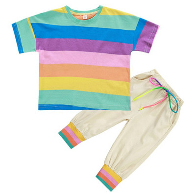 Детски комплект за момчета от две части-тениска и панталон