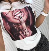 Alkalmi női póló öt színben mintával