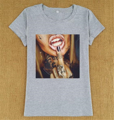 Alkalmi női póló öt színben mintával