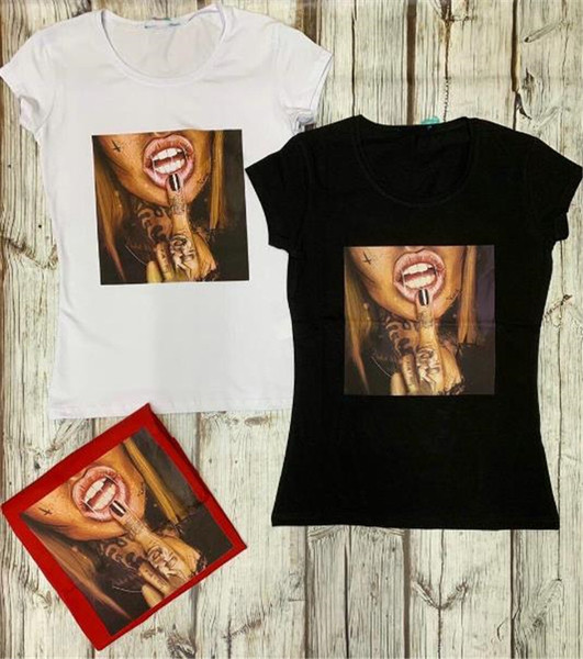 Alkalmi női póló öt színben mintával