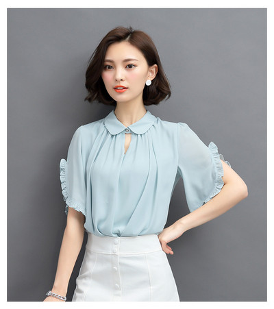 Stílusos női sifon ing 3/4-es ujjal, öt színben