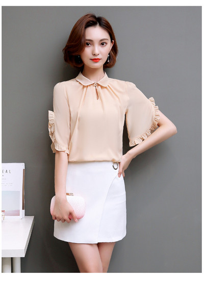 Stílusos női sifon ing 3/4-es ujjal, öt színben