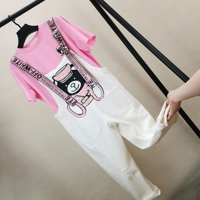 Set de dama modern din doua parti cu aplicatie de paiete