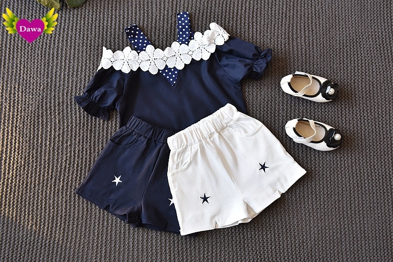 Modern gyerek nadrág és blúz szett két színben lányoknak