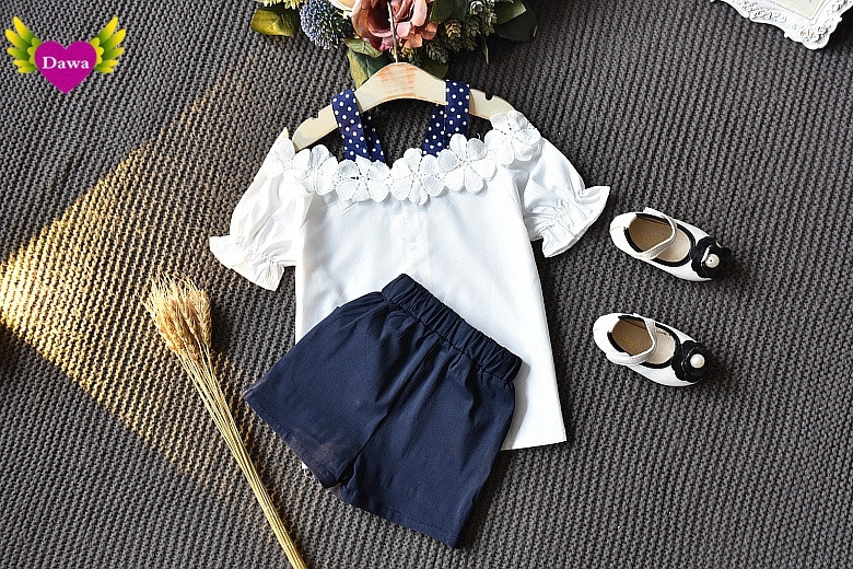 Modern gyerek nadrág és blúz szett két színben lányoknak