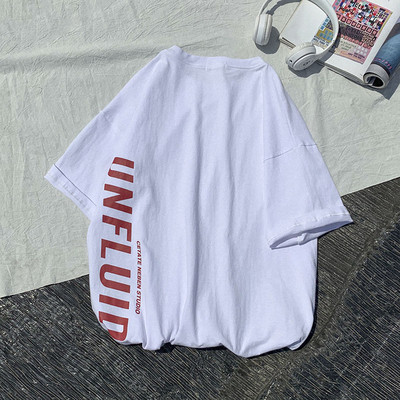 Férfi póló széles modell több színben felirattal