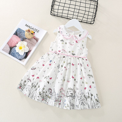 Modern szabású fehér gyerekruha lányoknak