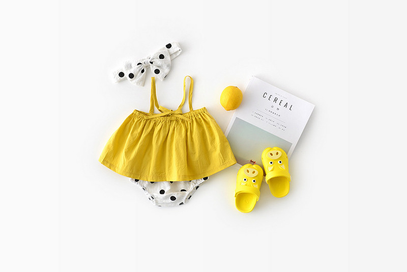 Napi babakészlet lányoknak sárga színben