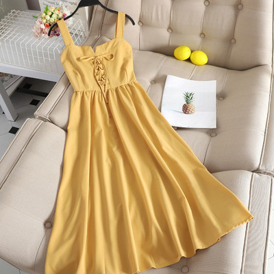 Rochie de dama modern croiala cu cravate incrucisate in mai multe culori