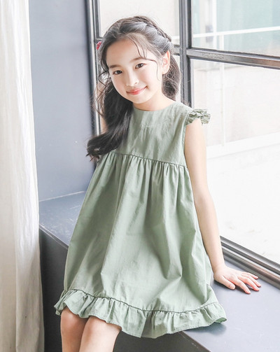 Alkalmi gyerekruha lányoknak zöld színben