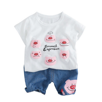 Set bebe model nou in alb si negru pentru fete