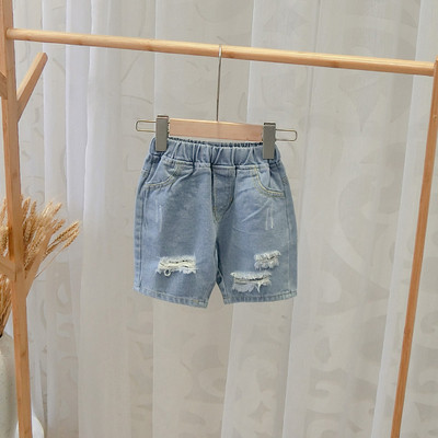 Model nou de blugi pentru copii cu motive rupte in albastru pentru baieti