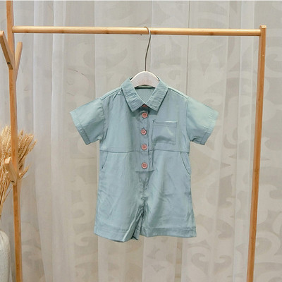 Salopeta moderna pentru copii cu nasturi pentru baieti