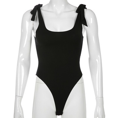 Body de dama zilnic cu cravate in negru