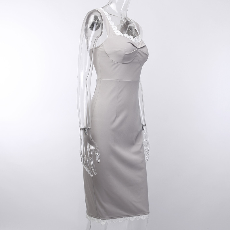 Rochie elegantă de damă Model Slim în culoarea gri