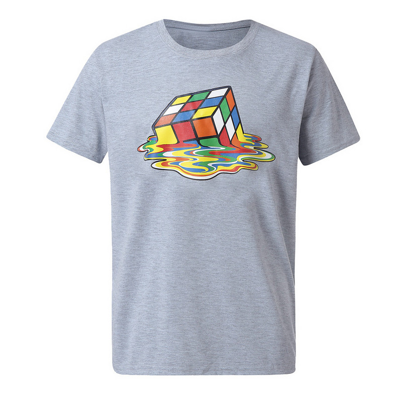 Tricou pentru bărbați cu aplicație de culoare în negru, alb și gri