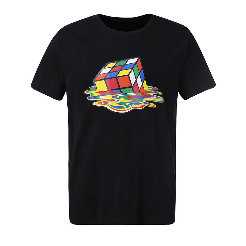 Tricou pentru bărbați cu aplicație de culoare în negru, alb și gri