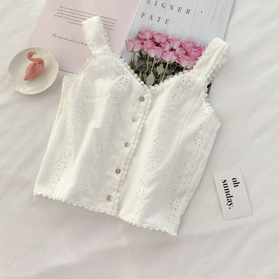 Maieu scurt de damă elegant, cu nasturi albi