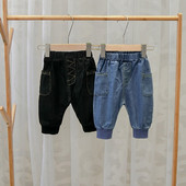 Model nou de blugi pentru copii pentru baieti - albastru si negru