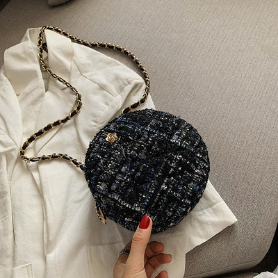 Geanta mica de dama eleganta cu forma rotunda in mai multe culori