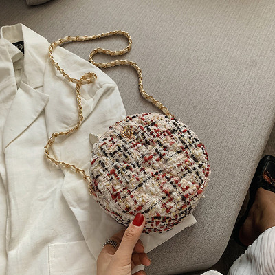 Geanta mica de dama eleganta cu forma rotunda in mai multe culori