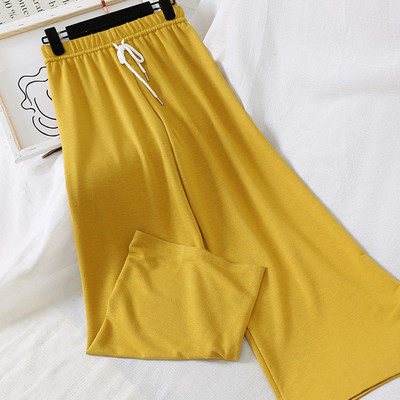 Pantaloni casual dama model lat cu talie inalta in diferite culori