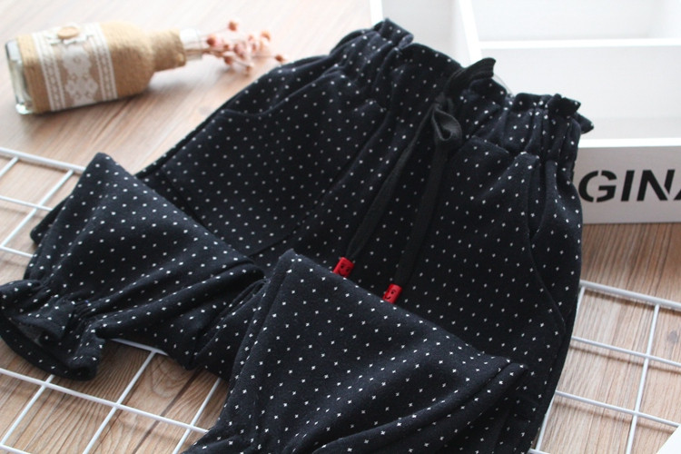 Pantaloni moderni pentru copii pentru fete cu buline