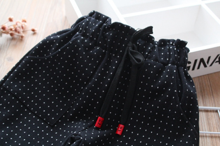 Pantaloni moderni pentru copii pentru fete cu buline