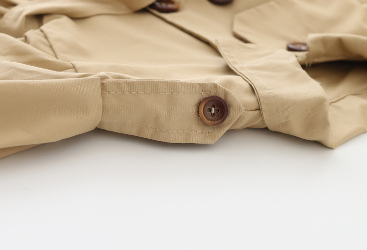 Модерно бебешко яке за момичета в кафяв и розов цвят