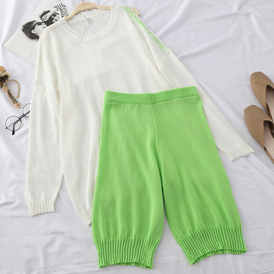 Set de tricotat subțire pentru femei zilnice în mai multe culori