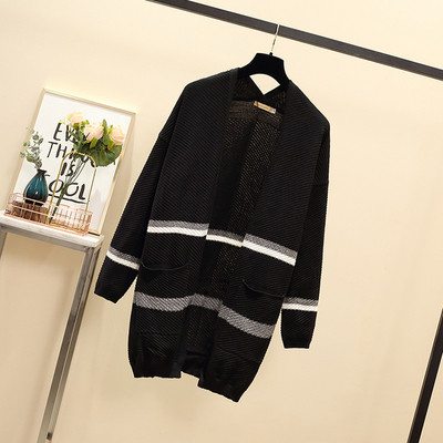 Vestă lungă de damă cu buzunare de culoare gri și negru