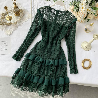 Model elegant de dama croiat cu dantela in mai multe culori