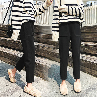 Pantaloni casual dama in doua culori – model drept