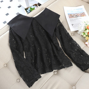 Γυναικέιο δαντελοτό φόρεμα σε μαύρο και άσπρο χρώμα