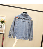 Casual γυναικείο τζιν μπουφάν μέχρι 5XL  μέγεθος