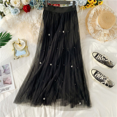 Női szoknya tüll és gyöngyökkel több színben